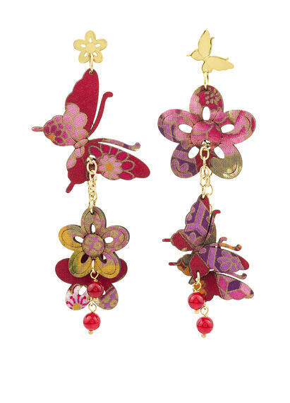 small-red-butterfly-and-silk-flowers-earrings